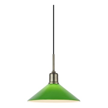 Markslöjd 108868 - Candeeiro suspenso VELA 1xE27/40W/230V latão/verde