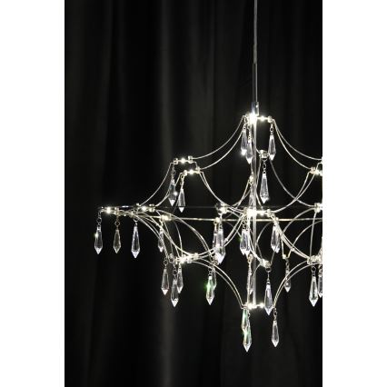 Markslöjd 108869 - Lustre de cristal LED regulável num fio EFESOS LED/14W/230V diâmetro 60 cm