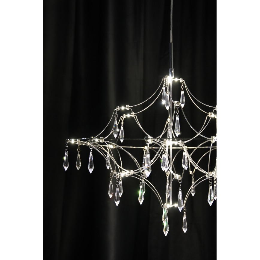 Markslöjd 108869 - Lustre de cristal LED regulável num fio EFESOS LED/14W/230V diâmetro 60 cm