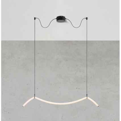 Markslöjd 108873 - Lustre pendente dimerizável MELT LED/13W/230V 112 cm preto