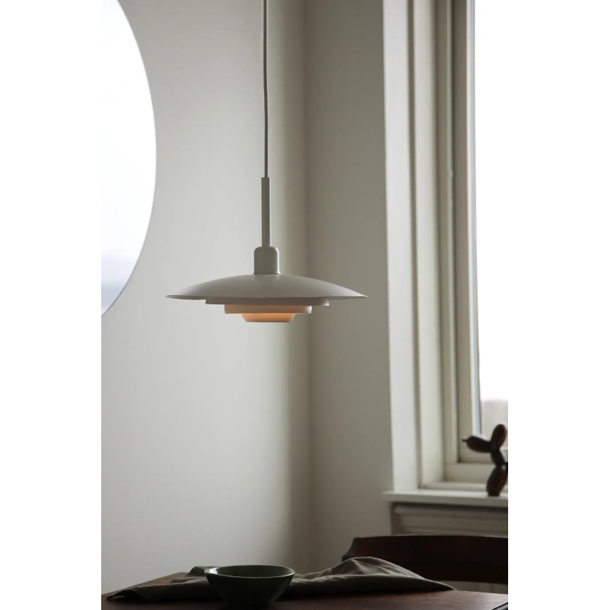 Markslöjd 108874 - Candeeiro suspenso em cabo PINY 1xE27/60W/230V Ø 35 cm, branco