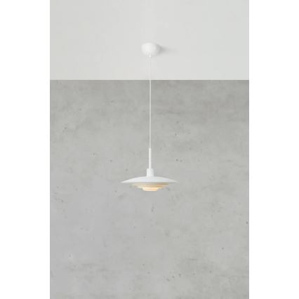 Markslöjd 108874 - Candeeiro suspenso em cabo PINY 1xE27/60W/230V Ø 35 cm, branco