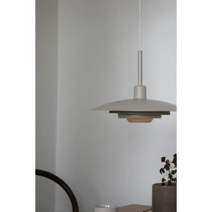 Markslöjd 108875 - Pendente em cabo PINY 1xE27/60W/230V, Ø 35 cm, bege