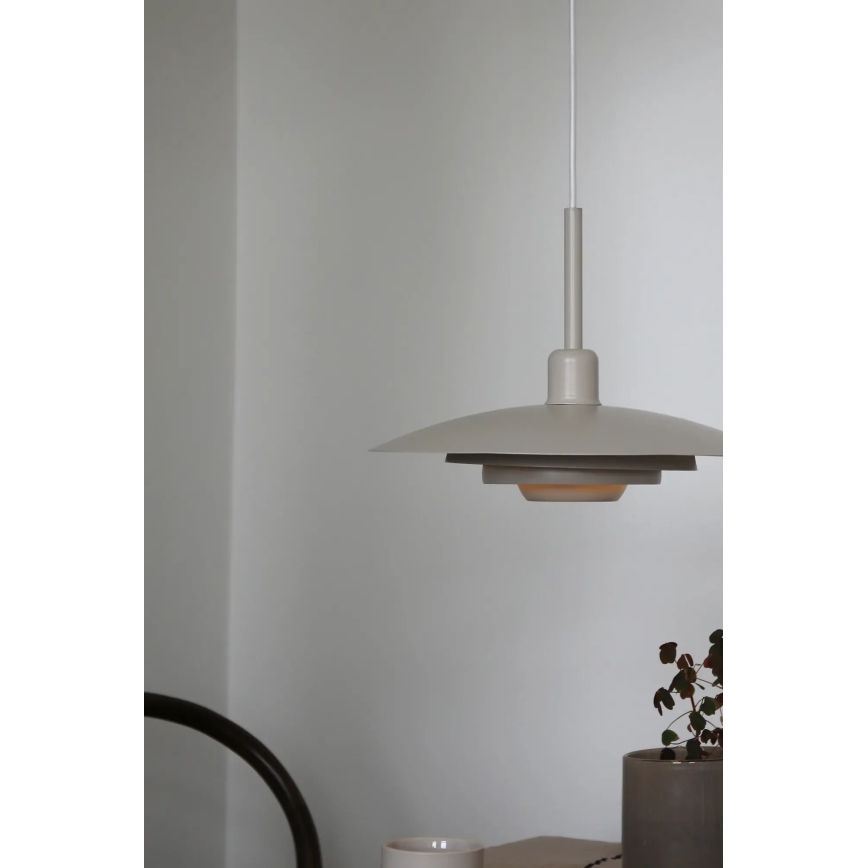 Markslöjd 108875 - Pendente em cabo PINY 1xE27/60W/230V, Ø 35 cm, bege