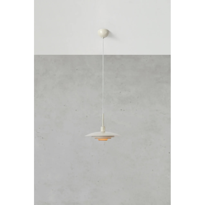 Markslöjd 108875 - Pendente em cabo PINY 1xE27/60W/230V, Ø 35 cm, bege