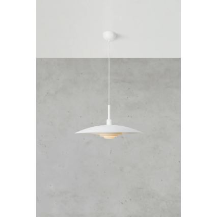Markslöjd 108876 - Lustre suspenso PINY 1xE27/60W/230V Ø 57 cm branco