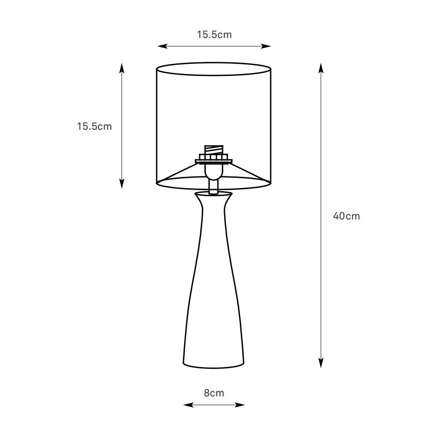 Markslöjd 108906 - Candeeiro de mesa BIRILLO 1xE14/60W/230V creme