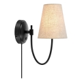 Markslöjd 108907 - Aplique de parede AMAR 1xE14/40W/230V bege/preto