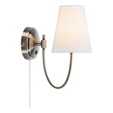Markslöjd 108908 - Aplique de parede AMAR 1xE14/40W/230V branco/latão