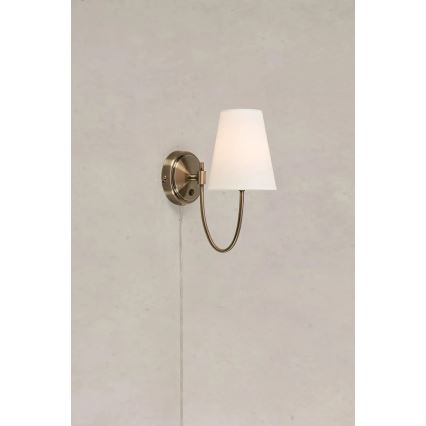 Markslöjd 108908 - Aplique de parede AMAR 1xE14/40W/230V branco/latão