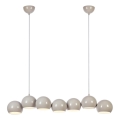 Markslöjd 108914 - Lustre suspenso por cabo CUPOLO 7xE14/40W/230V cinzento