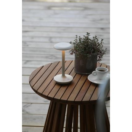 Markslöjd 108917 - Candeeiro de mesa LED para exterior regulável PETIT LED/2W/1800 mAh 2200/2700/3000K IP44 cinzento