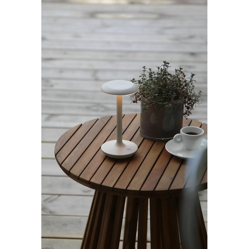 Markslöjd 108917 - Candeeiro de mesa LED para exterior regulável PETIT LED/2W/1800 mAh 2200/2700/3000K IP44 cinzento