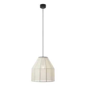 Markslöjd 108956 - Candeeiro suspenso com cabo AIKO 1xE27/60W/230V Ø 37 cm creme/preto