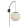 Markslöjd 108957 - Aplique de parede ASUKA 1xE27/60W/230V linho/preto