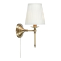 Markslöjd 108968 - Aplique de parede MANOR 1xE14/40W/230V branco/latão