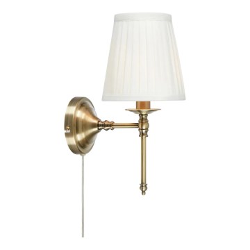 Markslöjd 108968 - Aplique de parede MANOR 1xE14/40W/230V branco/latão
