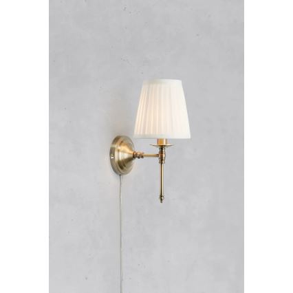 Markslöjd 108968 - Aplique de parede MANOR 1xE14/40W/230V branco/latão
