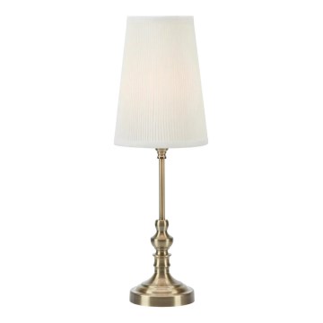 Markslöjd 108969 - Candeeiro de mesa NOBLE 1xE14/40W/230V 56 cm branco/latão