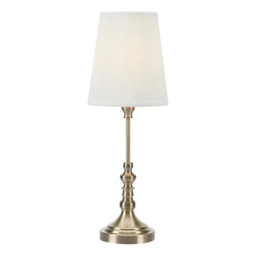 Markslöjd 108970 - Candeeiro de mesa NOBLE 1xE14/40W/230V 66 cm branco/latão