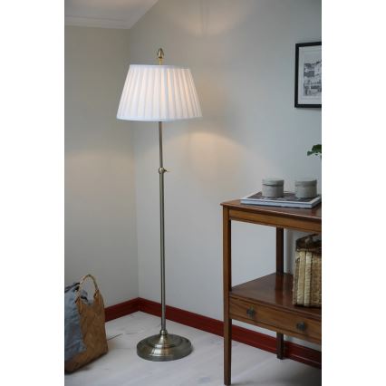 Markslöjd 108972 - Candeeiro de pé OXFORD 1xE14/40W/230V branco/latão