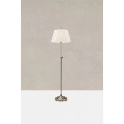 Markslöjd 108972 - Candeeiro de pé OXFORD 1xE14/40W/230V branco/latão