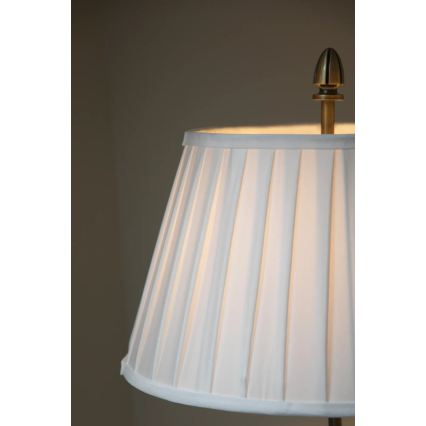 Markslöjd 108972 - Candeeiro de pé OXFORD 1xE14/40W/230V branco/latão
