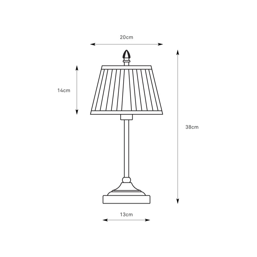 Markslöjd 108973 - Candeeiro de mesa OXFORD 1xE14/40W/230V branco/latão