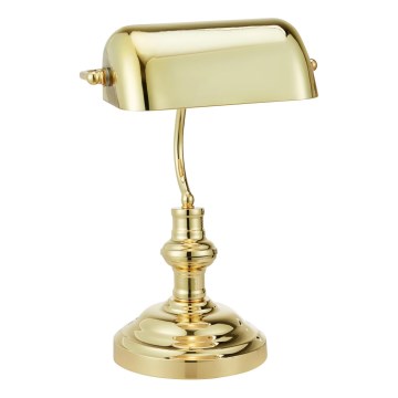Markslöjd 108977 - Candeeiro de mesa BANKERS 1xE14/40W/230V dourado