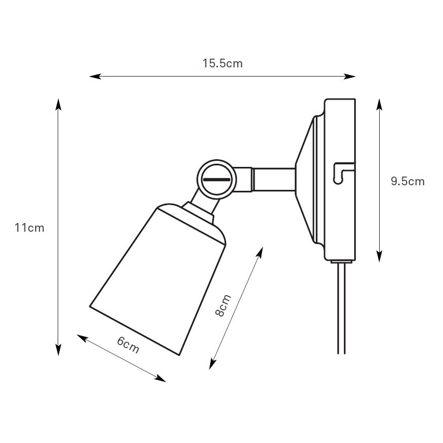 Markslöjd 108979 - Aplique de parede spot TINY 1xGU10/7W/230V, cromado brilhante