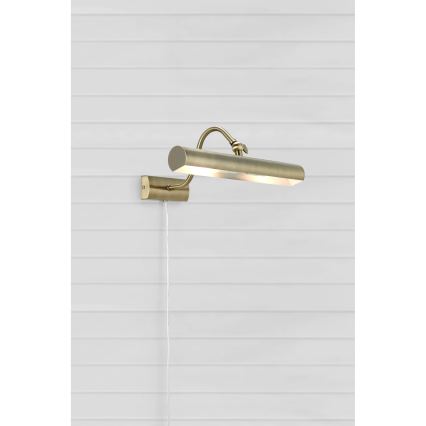 Markslöjd 108982 - Luminária para quadros CIGLIA 2xE14/40W/230V latão