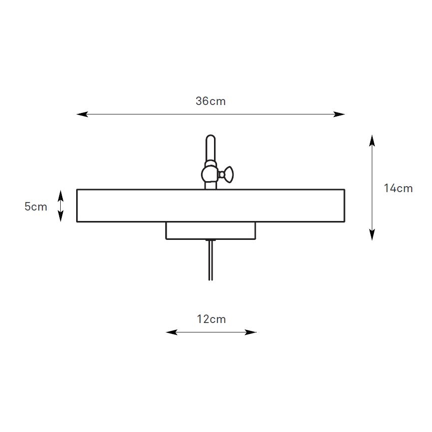 Markslöjd 108982 - Luminária para quadros CIGLIA 2xE14/40W/230V latão