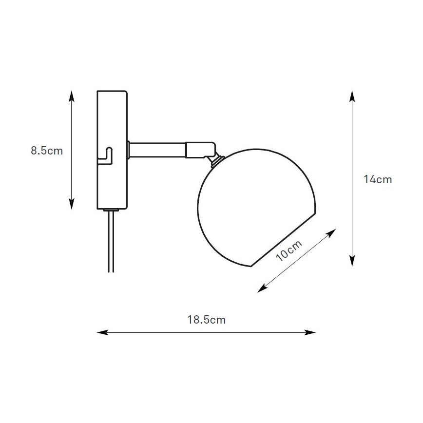 Markslöjd 108985 - Spot de parede POP 1xGU10/7W/230V verde