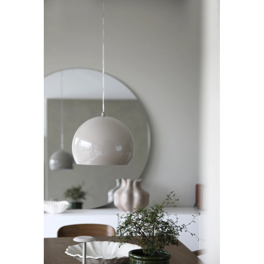 Markslöjd 108986 - Lustre suspenso POP com cabo 1xE27/40W/230V Ø 28 cm cinzento