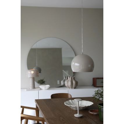 Markslöjd 108986 - Lustre suspenso POP com cabo 1xE27/40W/230V Ø 28 cm cinzento
