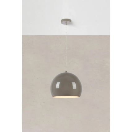 Markslöjd 108986 - Lustre suspenso POP com cabo 1xE27/40W/230V Ø 28 cm cinzento