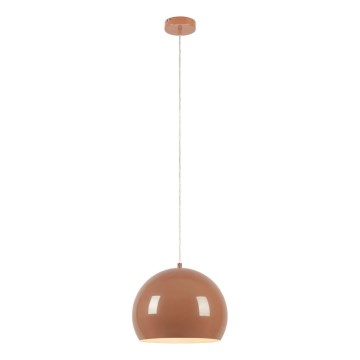 Markslöjd 108987 - Candeeiro suspenso com cabo POP 1xE27/40W/230V Ø 28 cm castanho