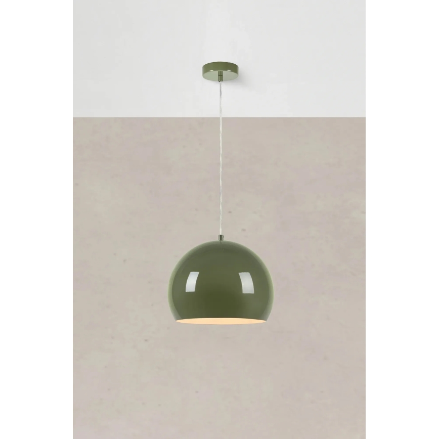 Markslöjd 108988 - Pendente com cabo POP 1xE27/40W/230V diâmetro 28 cm verde