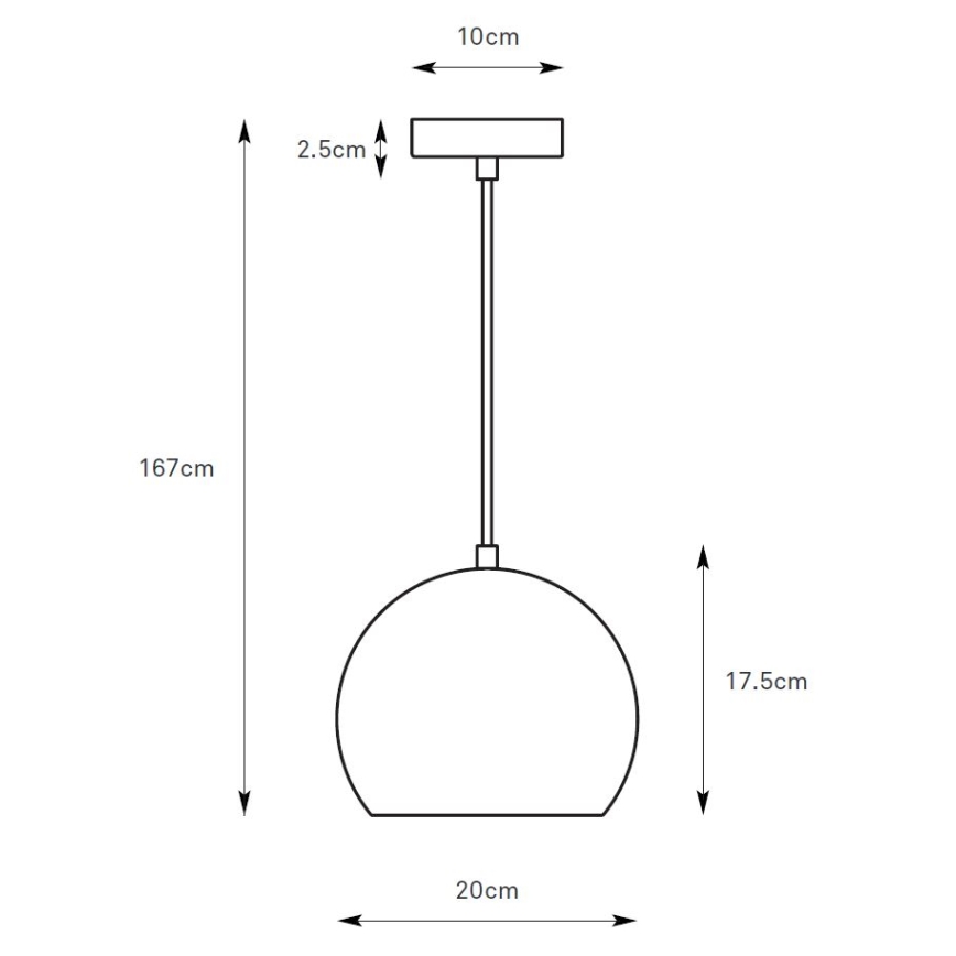 Markslöjd 108991 - Pendente em cabo POP 1xGU10/7W/230V Ø 20 cm verde