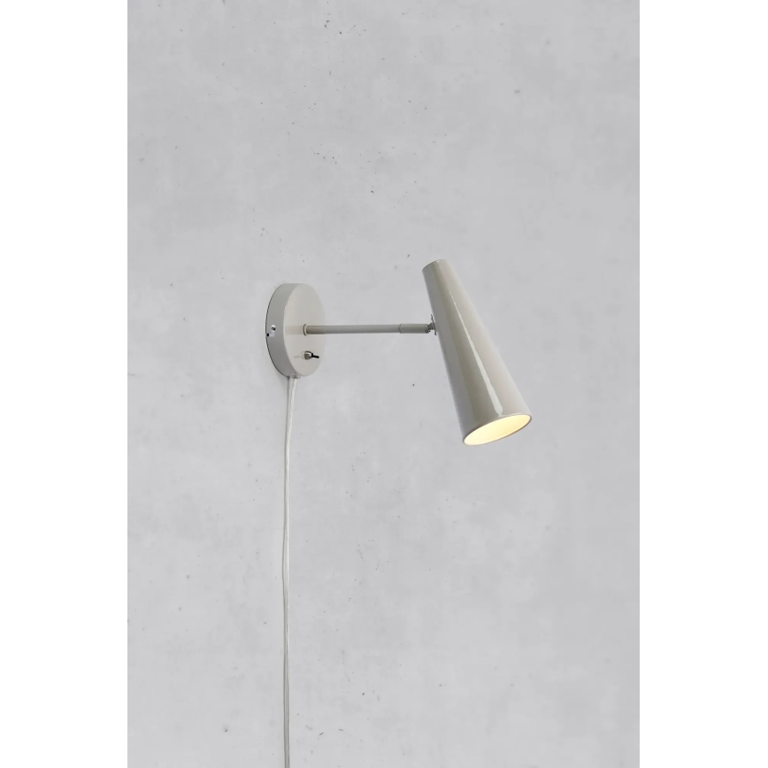 Markslöjd 108992 - Candeeiro de parede PEAK 1xE14/40W/230V cinzento