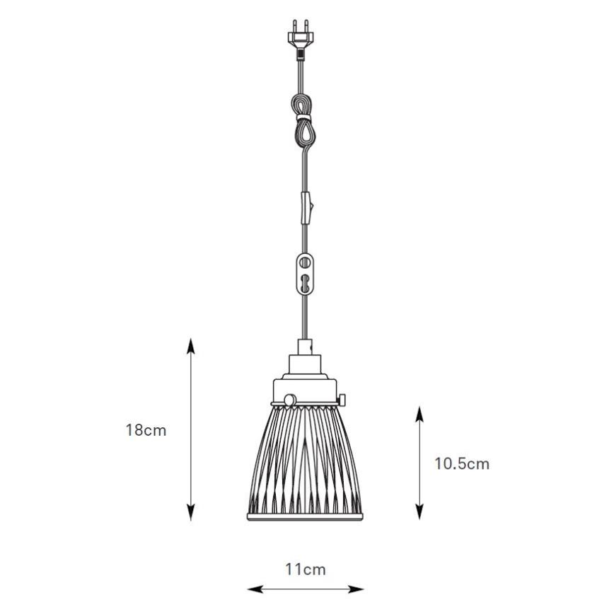 Markslöjd 109009 - Lustre suspenso por cabo BELLIS 1xE14/40W/230V cromo mate