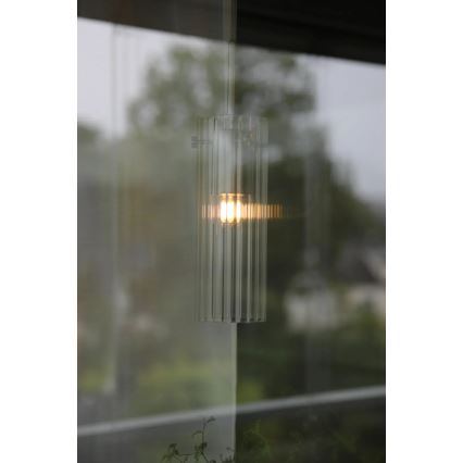 Markslöjd 109013 - Lustre suspenso por cabo TIBIA 1xE14/40W/230V transparente/latão