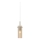 Markslöjd 109015 - Lustre suspenso em cabo TIBIA 1xE14/40W/230V bege fumado/latão
