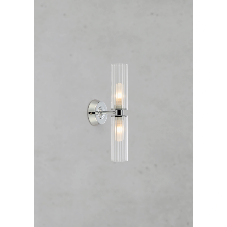 Markslöjd 109027 - Aplique de parede para casa de banho RIMINI 2xG9/20W/230V IP44 cromado brilhante