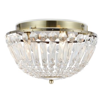 Markslöjd 109031 - Candeeiro de tecto para casa de banho ESTELLE 3xG9/20W/230V Ø 30 cm IP44 latão