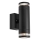 Markslöjd 109104 - Aplique de parede exterior LUNO LED compatível com dimmer 2xLED/4,9W/230V IP65 preto