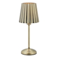Markslöjd 109127 - Lâmpada de mesa LED CELIA tátil, recarregável e regulável 1xE14/2W/2000 mAh, latão