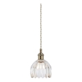 Markslöjd 109136 - Pendente em cabo GOTA 1xE14/40W/230V Ø 13 cm latão/transparente