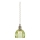 Markslöjd 109138 - Pendente em cabo GOTA 1xE14/40W/230V Ø 13 cm verde fumê/latão