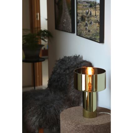 Markslöjd 109145 - Candeeiro de mesa CORIN 1xE27/60W/230V dourado
